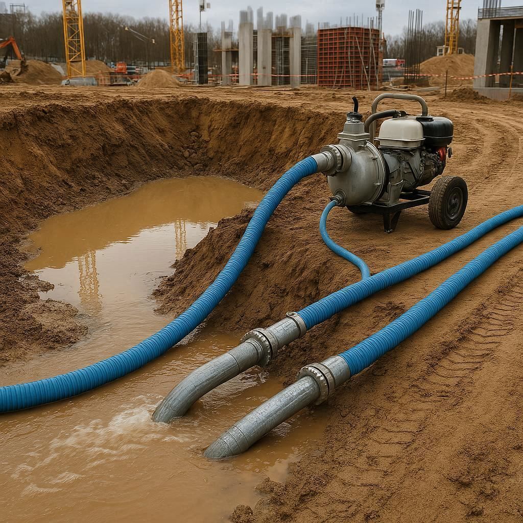 Водопонижение и осушение котлована в Каменногорске