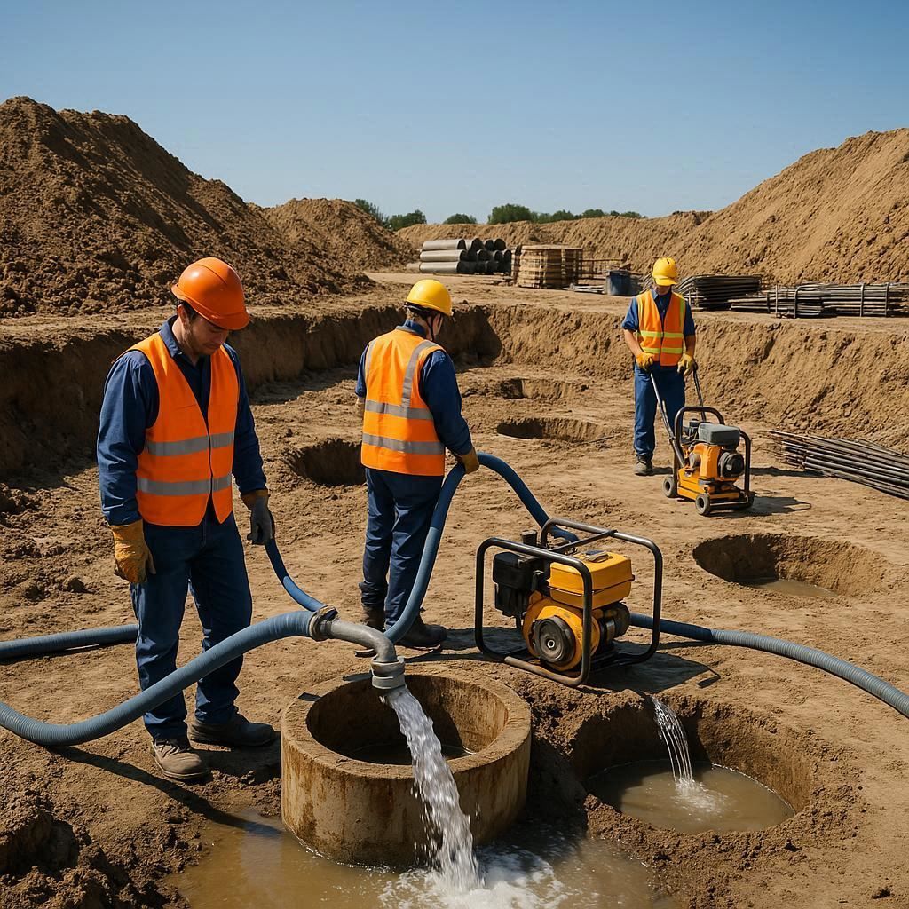 Глубинное водопонижение скважинами в Каменногорске